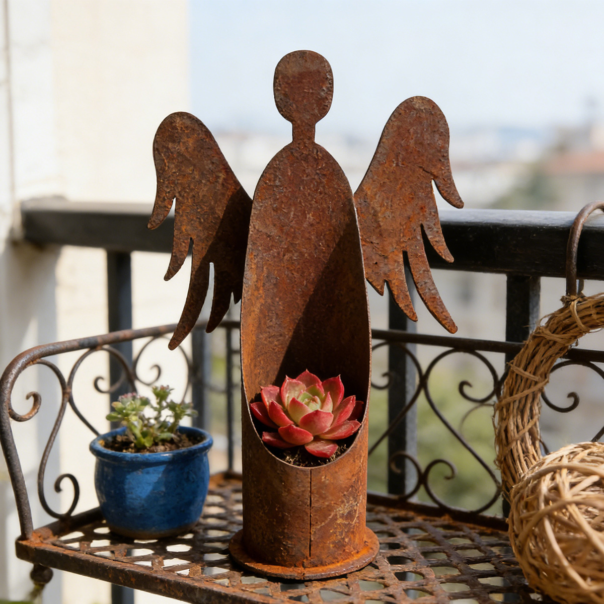 Outdoor Furniture Iron - 1 Stück Gartenskulptur aus Eisen, Vintage-Gartenskulptur