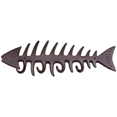 Outdoor Furniture Iron - Gusseisen Fischgräten form Haken Wand haken