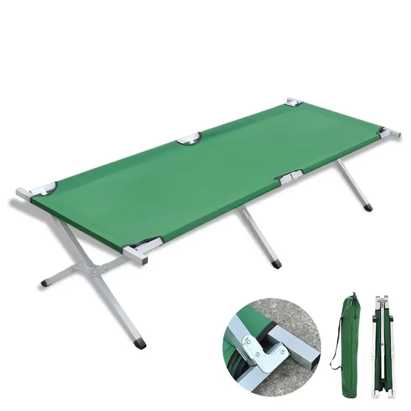 Camping Cot Foldable - Tragbares, faltbares Notfall-Rettungsbett für den Außenbereich,