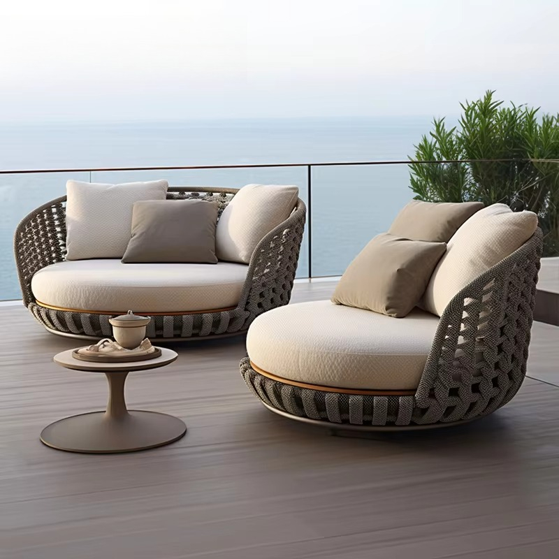Outdoor Furniture Polywood - Moderne Hotel-Gartenmöbel aus Seil, luxuriöse Gartenmöbel