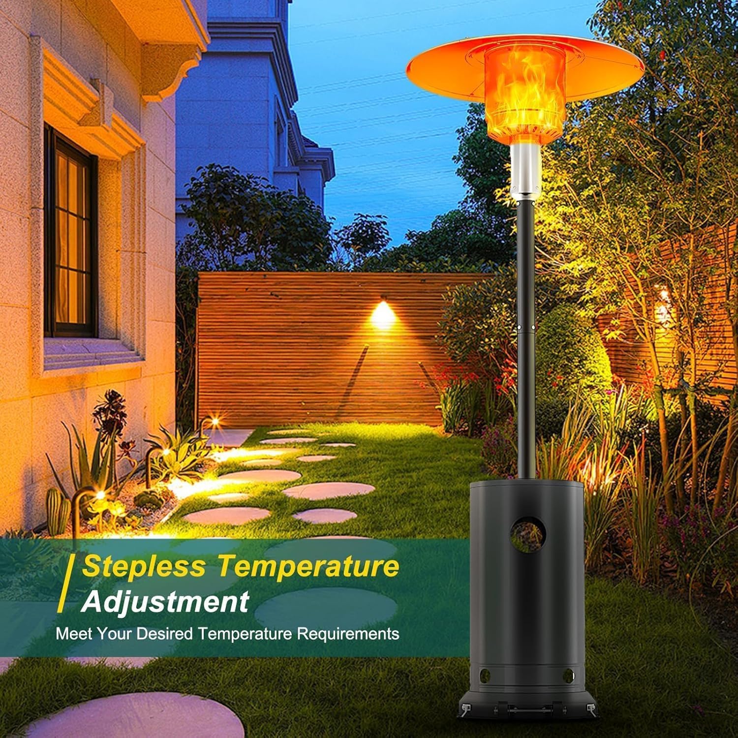 Patio Heater Standing - 48.000 BTU Außenheizlampe – Außenheizungen für