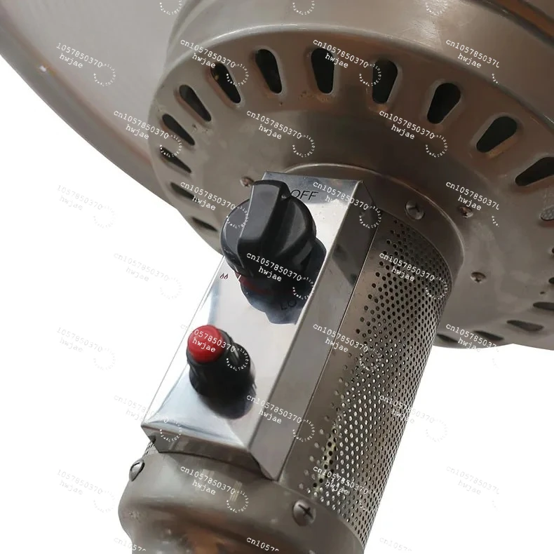 Patio Heater Standing - Restaurant-Kaffeebar 13KW tragbarer Gas-Terrassenheizer mit Schirmständer