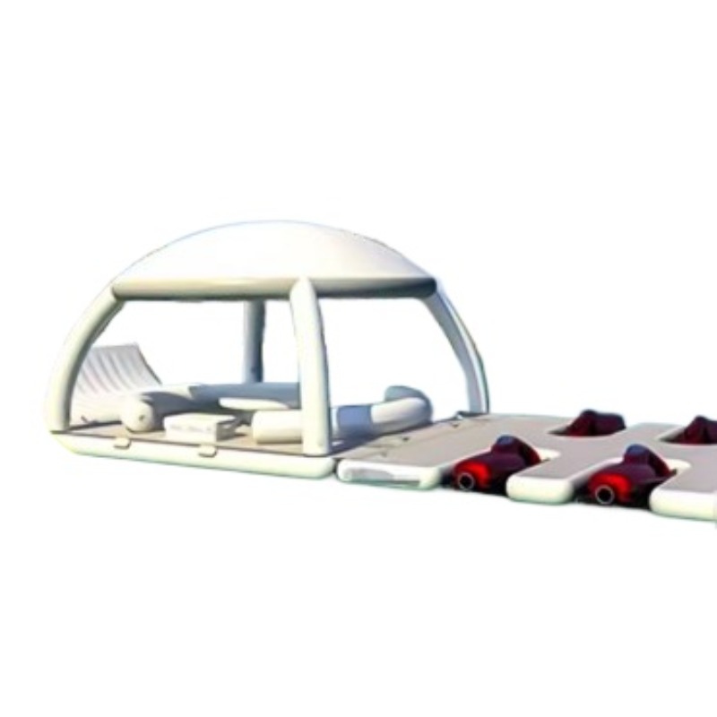 Outdoor Furniture Table And Chairs - Aufblasbare Wasseryacht-Rutsche mit Bar, Sonnendach und