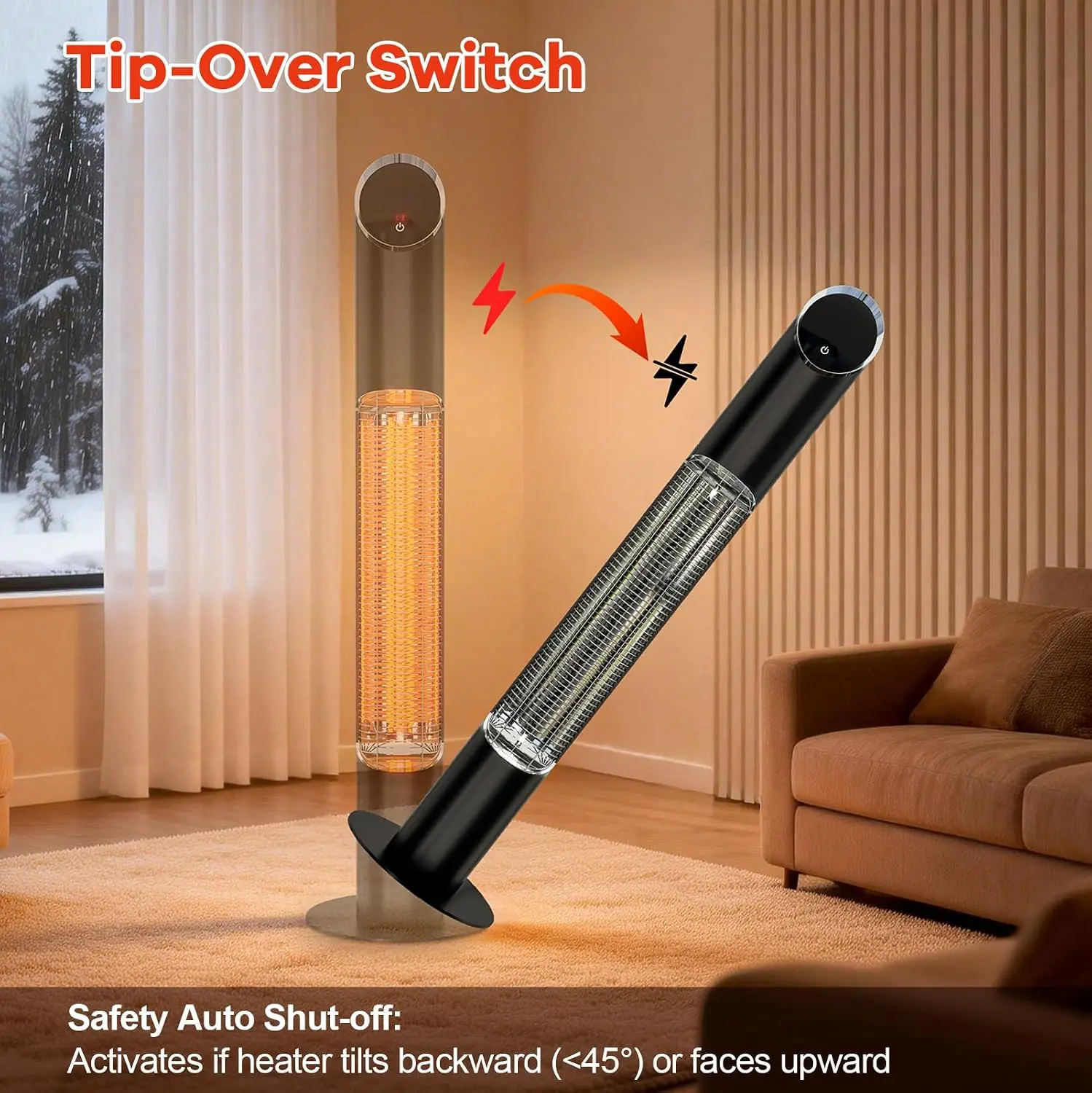 Elektrischer Terrassenheizer f – Patio Heater Standing Bewertung und Preis
