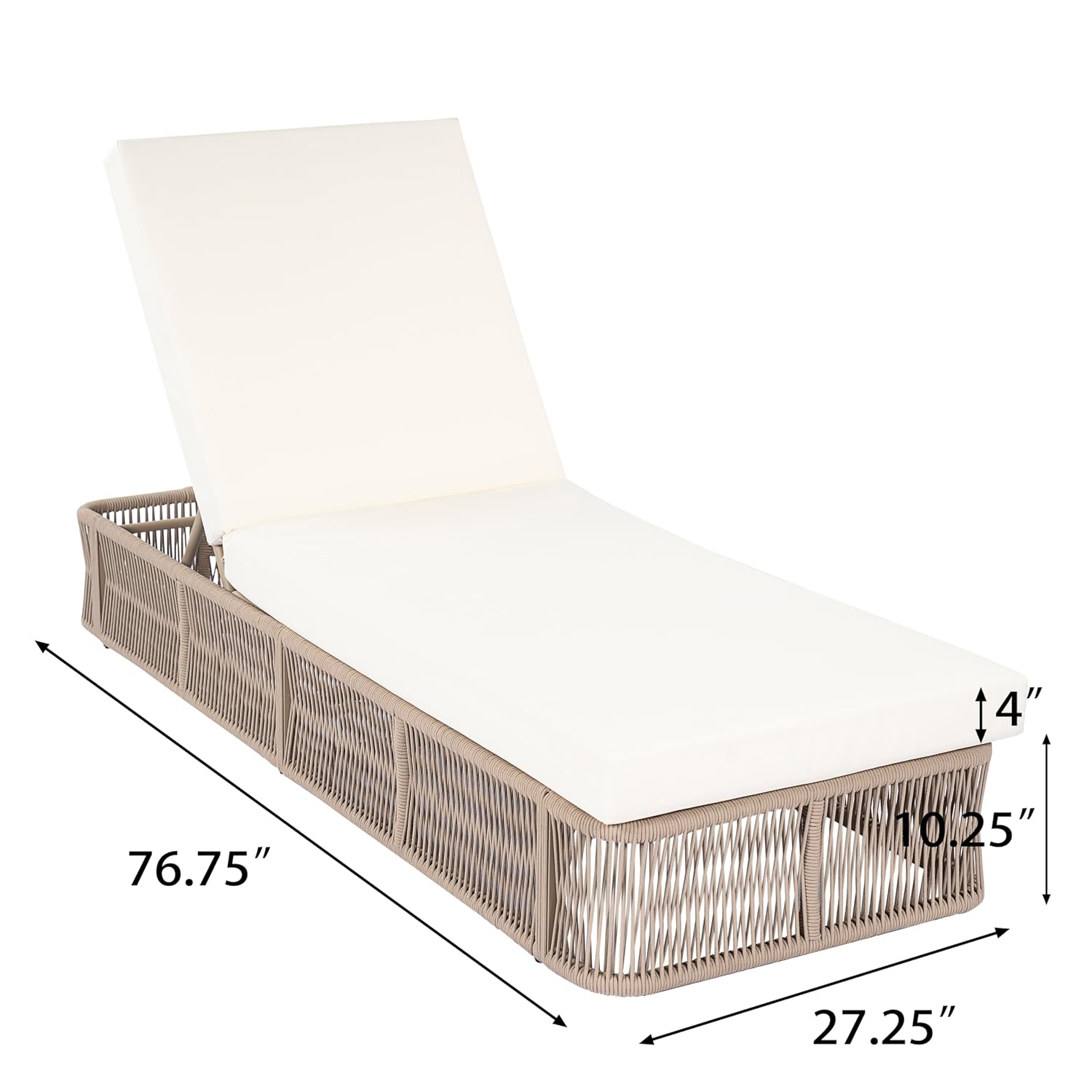 Geflochtener Seil-Loungesessel – Outdoor Furniture Without Cushions Bewertung und Preis