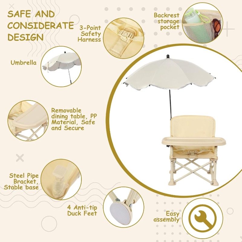 Baby Outdoor-Strandstuhl mit S – Outdoor Furniture Table And Chairs Bewertung und Preis