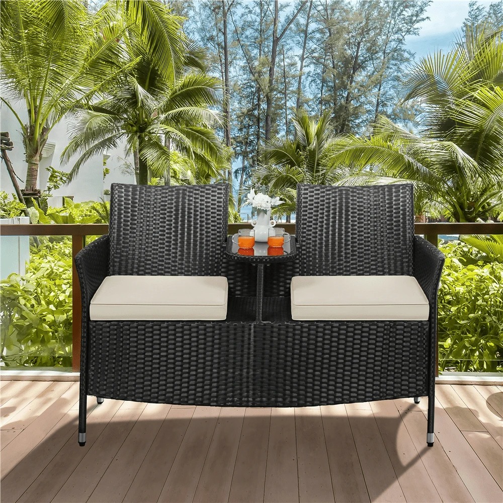 Hochwertiger Outdoor-Doppelstu – Outdoor Furniture Table And Chairs Bewertung und Preis