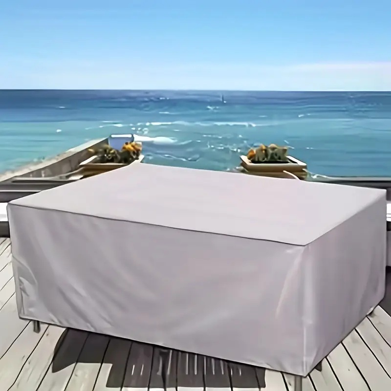Silberne Oxford-Stoff-Schutzhü – Outdoor Furniture Table And Chairs Bewertung und Preis